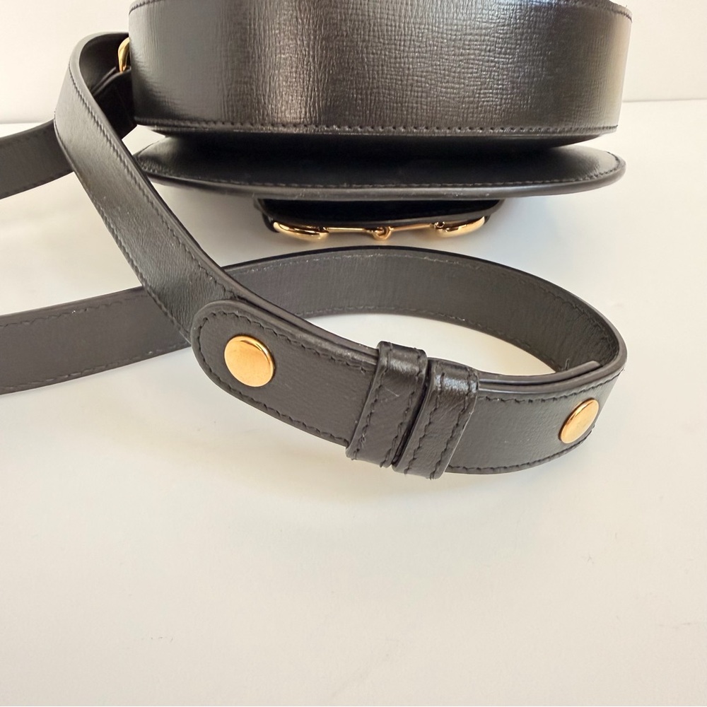 Black Gucci Horsebit leather crossbody bag - Picture 7 of 12